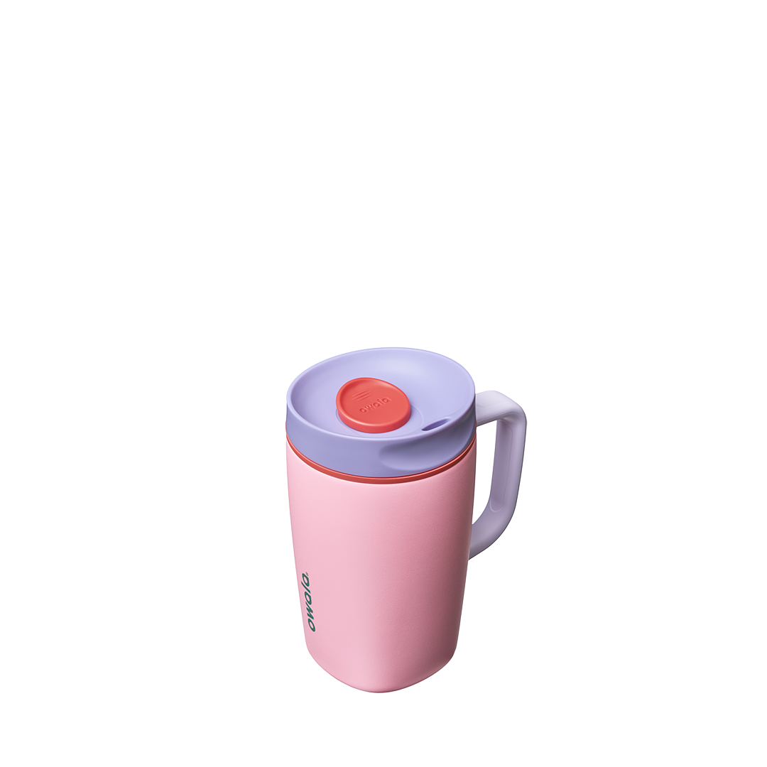 SmoothSip® Slider with Handle - Peach of Mind / 24oz / Stainless Steel
