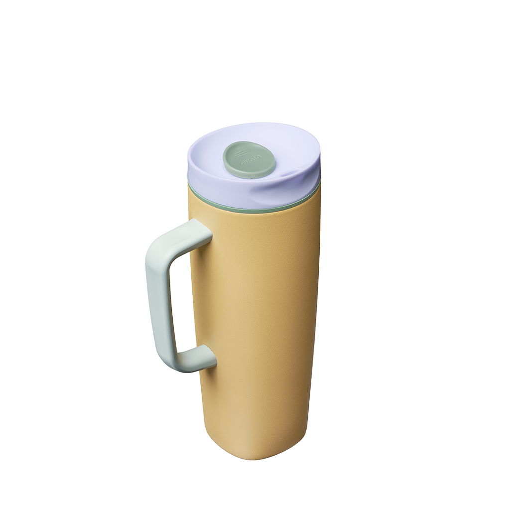 SmoothSip® Slider with Handle - Peach of Mind / 24oz / Stainless Steel